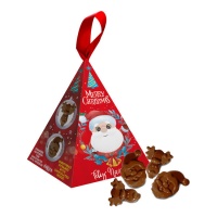 Pyramide de Noël avec chocolats de 40 gr - Dekora - 1 unité