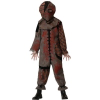 Costume de poupée vaudou sanglante pour enfant