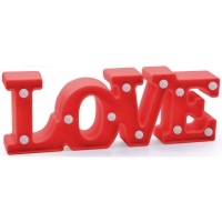 Figurine Love rouge avec LED