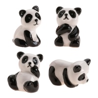 Figurines pour galette des rois de petits pandas de 3 cm - Dekora - 50 unités