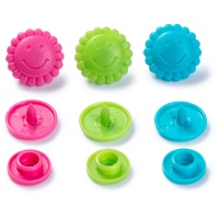 Boutons-pression de fleur 1,36 cm - Prym - 21 paires