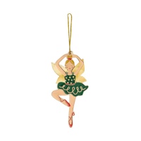 Pendentif métallique de ballerine de 5 x 10 cm