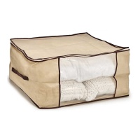 Housse de protection pour vêtements de 60 x 45 x 30 cm naturelle