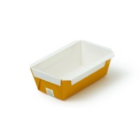 Moules à pain jaune jetables de 12,1 x 5,7 x 4,7 cm - Decora - 5 unités