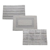 Tapis de bain 60 x 40 cm gris - 1 unité