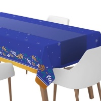 Chemin de table de 40 cm bleu nuit - 5 m