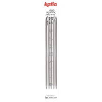 Aiguilles à tricoter double pointe de 4 mm - Katia - 5 unités