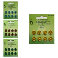 Boutons pression de 1,2 cm - Pony - 12 paires