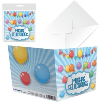 Carte d'anniversaire ballons