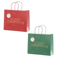 Sac-cadeau de 32,5 x 26,5 x 11,5 cm Joyeux Noël - 1 unité