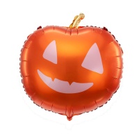 Ballon citrouille souriante de 52 x 52 cm - Partydeco