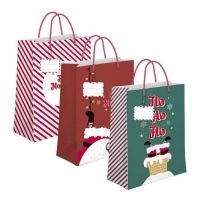 Sac cadeau de 45 x 33 x 10 cm Joyeux Noël - 1 unité