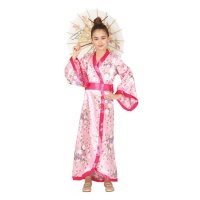 Déguisement de geisha floral pour fille