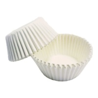 Capsules pour mini cupcakes blanches - PME - 100 unités