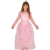 Costume de princesse rose brillant pour fille