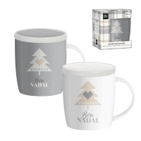 Tasse de 350 ml Bon Nadal nordic avec filtre à thé - 1 unité