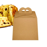 Boîte de 21,5 x 21,5 x 19,5 cm pour Panettone kraft