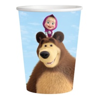 Gobelets Masha et l'ours de 200 ml - 8 unités