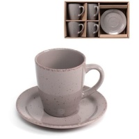 Tasse de 250 ml de café Motas taupe - 4 services