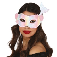 Masque rose de sirène