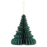 Pendentif Nid d'Arbre de Noël Vert Bouteille de 24 cm - 1 Unité