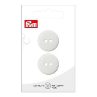 Boutons blancs de 2,3 cm avec deux trous - Prym - 2 unités