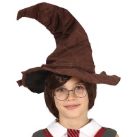 Chapeau de sorcier marron pour enfant