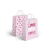 Sac cadeau de 14 x 11,5 x 6,7 cm Sweet Love - 1 unité