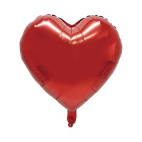 Ballon en forme de coeur rouge de 45 cm