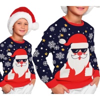 Pull de Noël pour enfant avec Père Noël