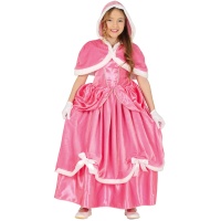 Costume de princesse rose hivernale pour fille