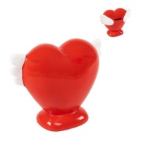 Tirelire coeur avec ailes de 13 cm - DCasa