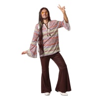 Déguisement hippie imprimé pour homme