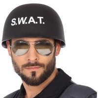 Casque noir de SWAT