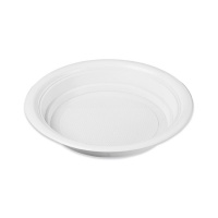 Assiettes creuses en plastique de 20,5 cm - 100 unités