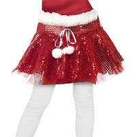 Jupe tutu rouge avec sequins pour enfants