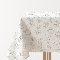 Nappe de 2,50 x 1,45 m en tissu aux nuances de flore