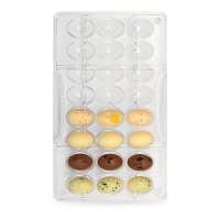 Moule pour oeufs en chocolat de 5,48 g - Decora - 24 cavités