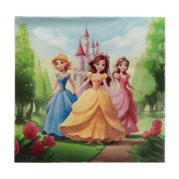 Serviettes de Princesses de 16,5 cm - 20 unités