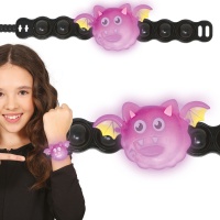 Bracelet avec chauve-souris lumineuse