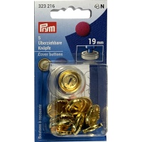 Boutons réversibles en laiton doré de 19 mm - Prym - 5 unités