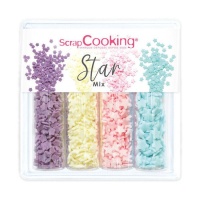 Kit de sprinkles de star mix de 52 gr - Scrapcooking