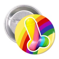 Badge arc-en-ciel avec pénis