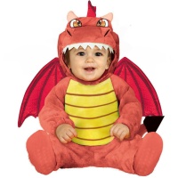 Déguisement de dragon rouge pour bébé