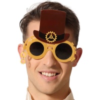 Lunettes avec chapeau Steampunk