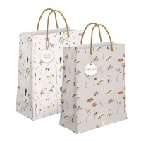 Sac cadeau de 45 x 33 cm à motifs floraux - 1 unité