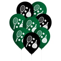 Ballons en latex de tennis et de padel - 8 unités