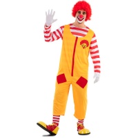 Déguisement de clown jaune burger pour homme