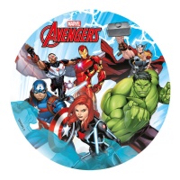 Gaufrette comestible des Avengers de 15,5 cm