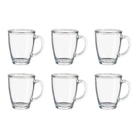 Tasse de 310 ml transparente - 6 unités